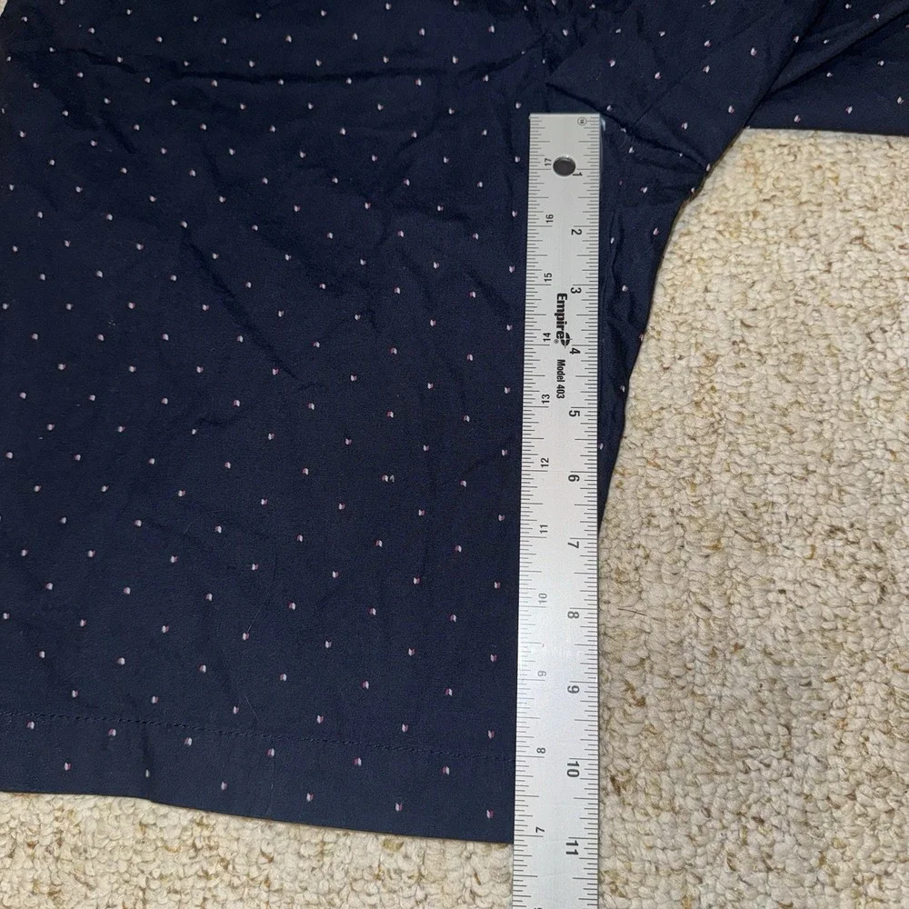 Banana‎ Republic Emerson Shorts Mens 32 Navy Dot Print Chino Casual Preppy NWT